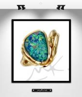 MK0010: Bague or et opale