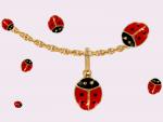 Ref-1522  Coccinelle plaqu or
