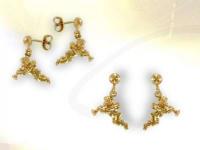 Ref-3566 Boucles Ange divin plaqu or