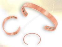 Ref-3663 Bracelet cuivre 6 aimants  personnaliser