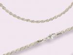 Ref-2029  Rope chain 4 mm _ solid silver