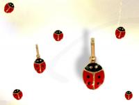 Ref-1497  Coccinelle plaqu or