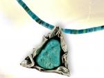 Ref-2867  Collier turquoise "maonnique"