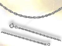 Ref-2037  Solid silver rope chain
