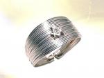 Ref-828  Secretive Silver masonic ring