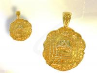 Ref-1029  GOLD Tracing Board masonic medal