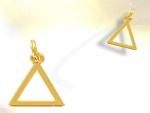 Ref-1254  Gold plated Triangle masonic pendant