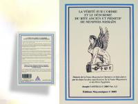 Ref-1141  Livre maonnique LA VRIT SUR LORDRE .....